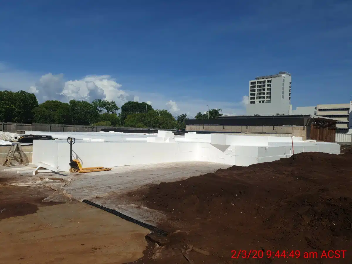 Geofoam blocks installed for Darwin landscape conversion