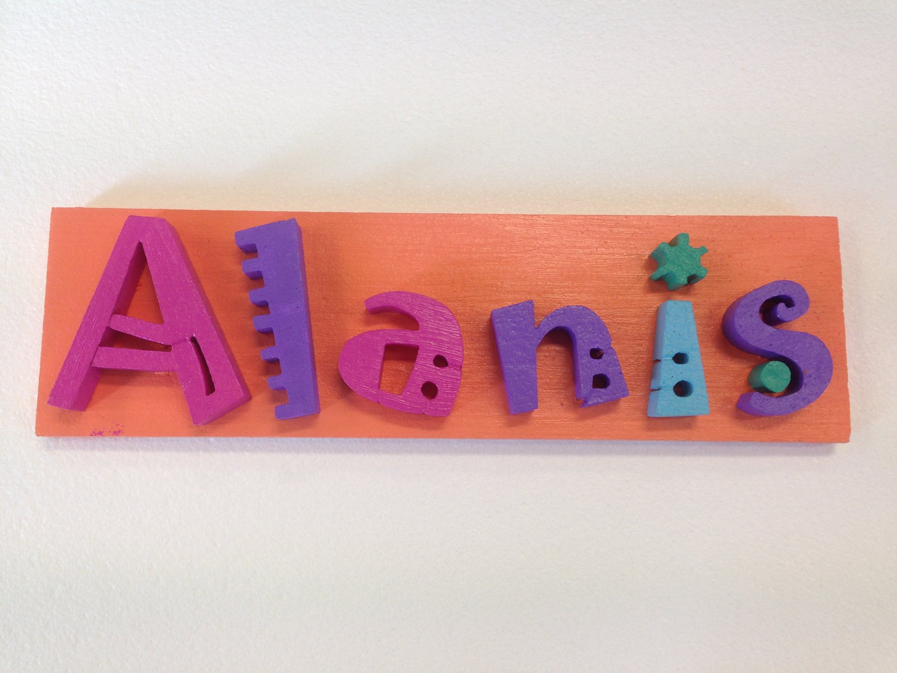 Colourful foam letters and display signage